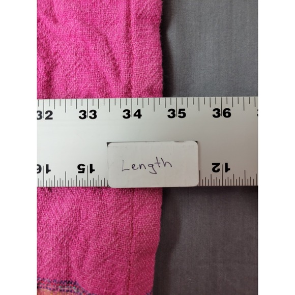 Vintage Adini Bright Plaid Color Block Cotton Shift  Dress Nepal‎ Large - Picture 11 of 11